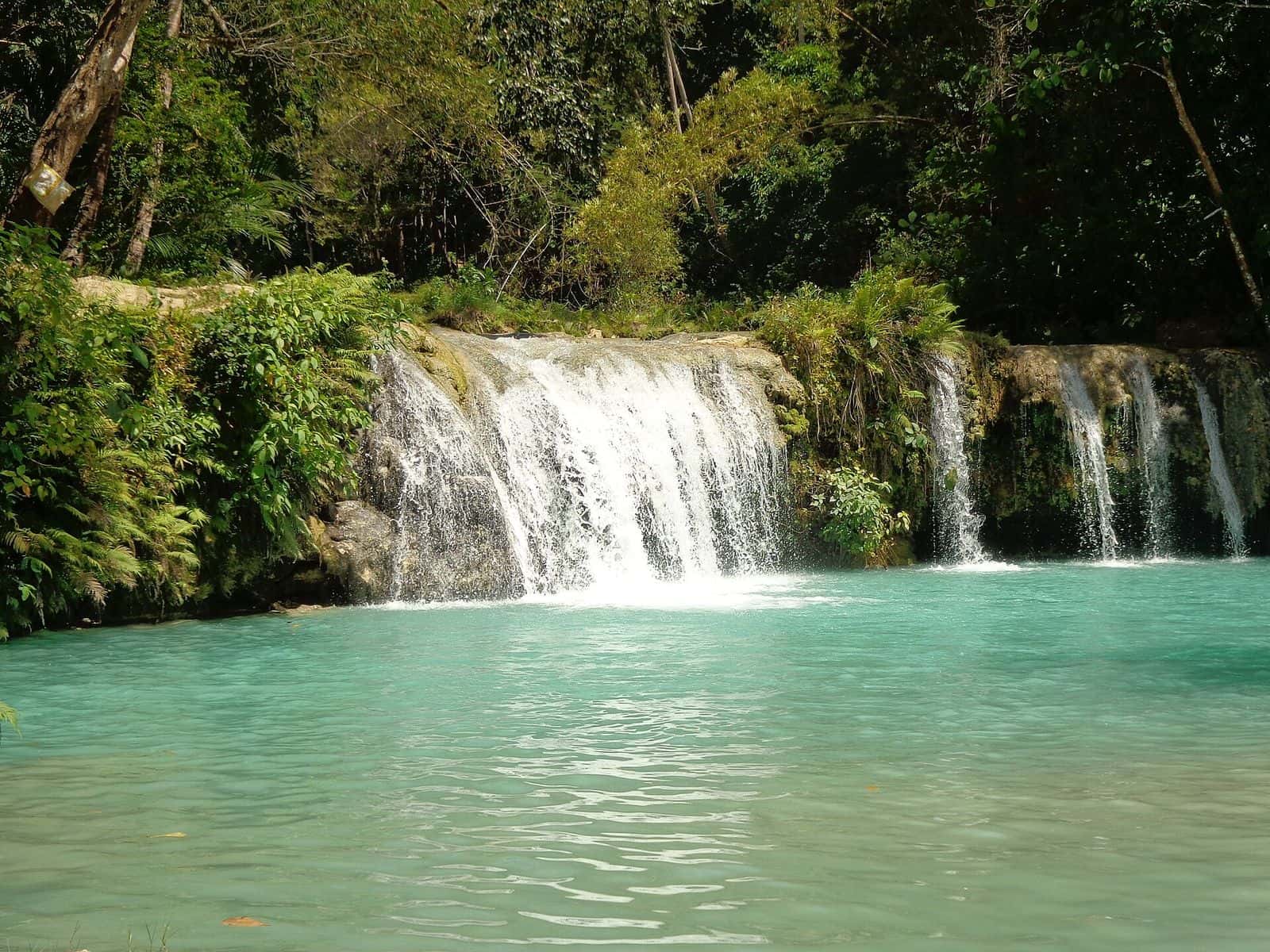Cambugahay Falls in Lazi, Siquijor