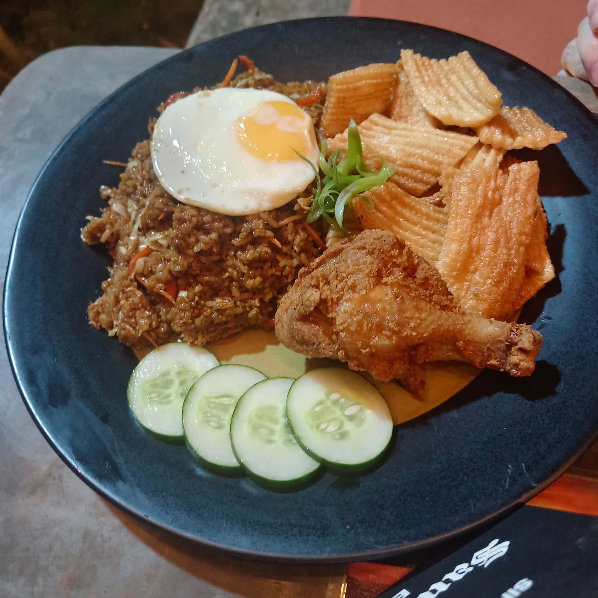 Fried rice with chicken and egg at Nakabalo Restaurant, San Juan, Siquijor