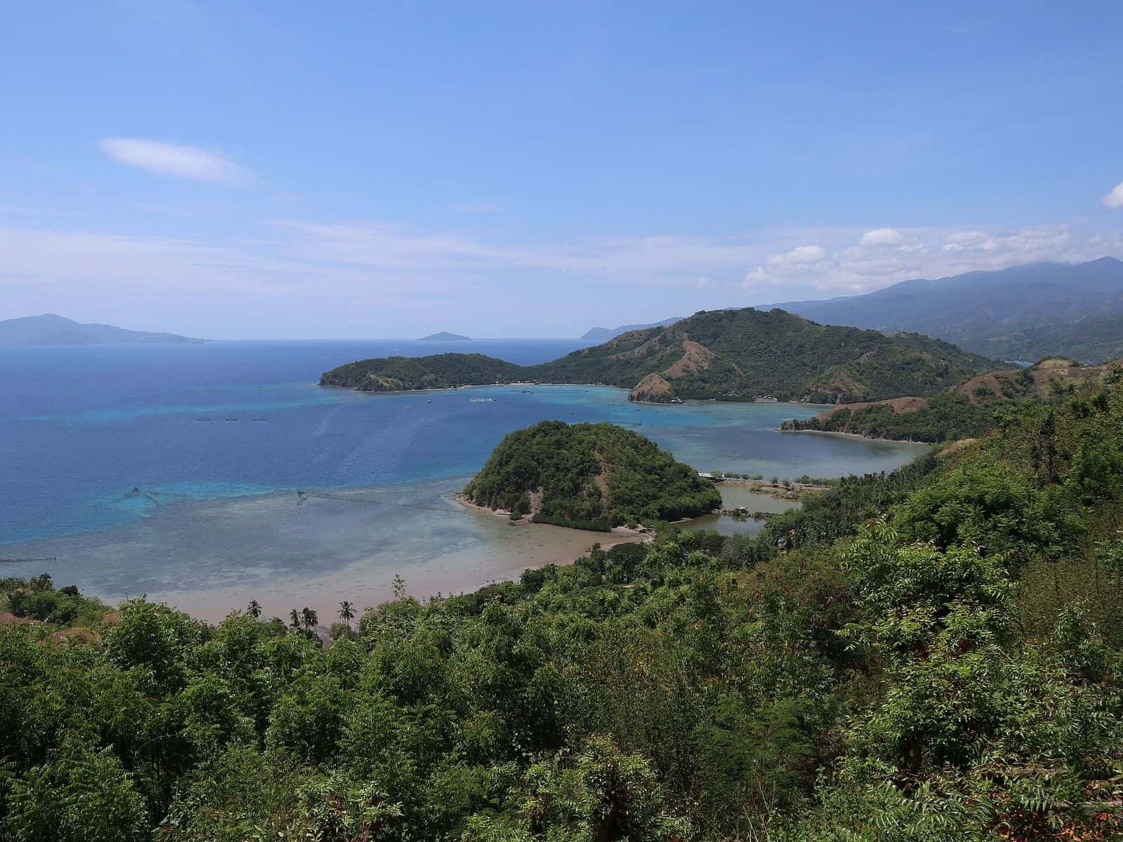 Pujada Bay seen from Badas, Mati