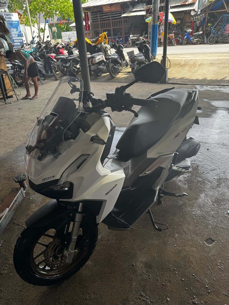 Motorbike Front View