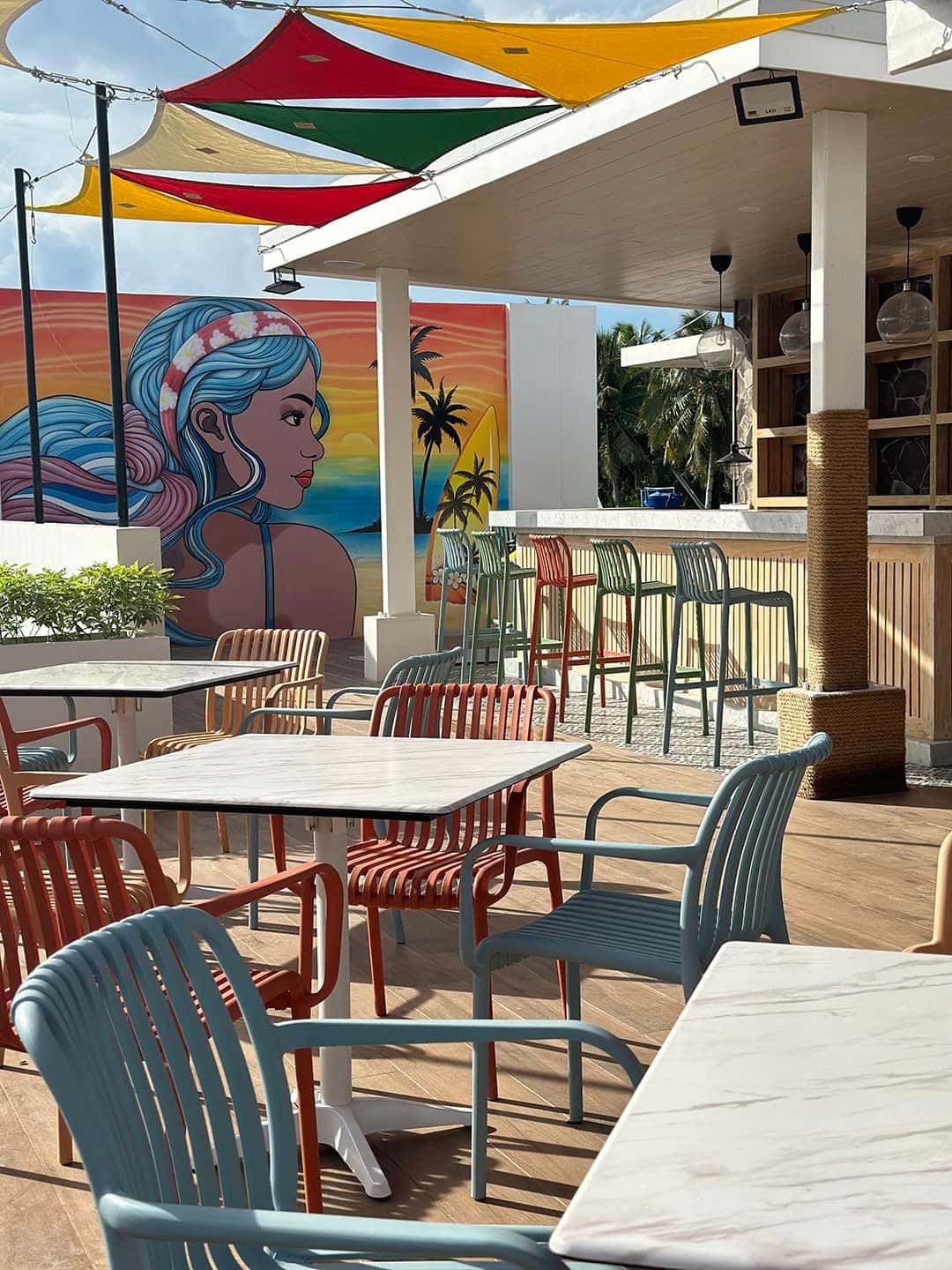 Interior dining room at S.A.L.T. Restaurant