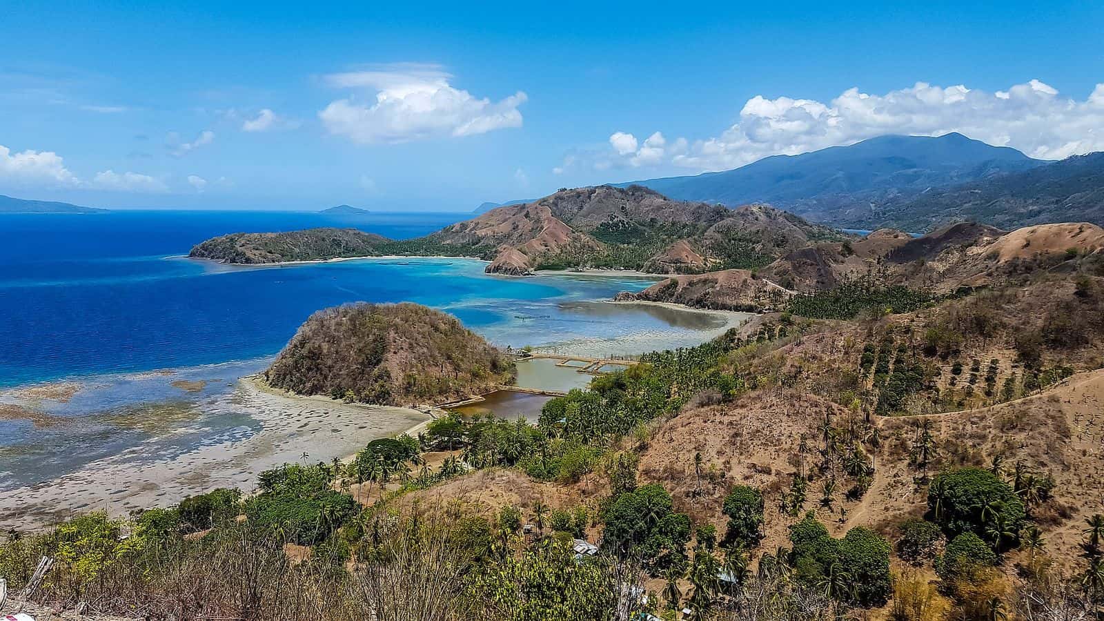 The Sleeping Dinosaur headland in Pujada Bay, Mati