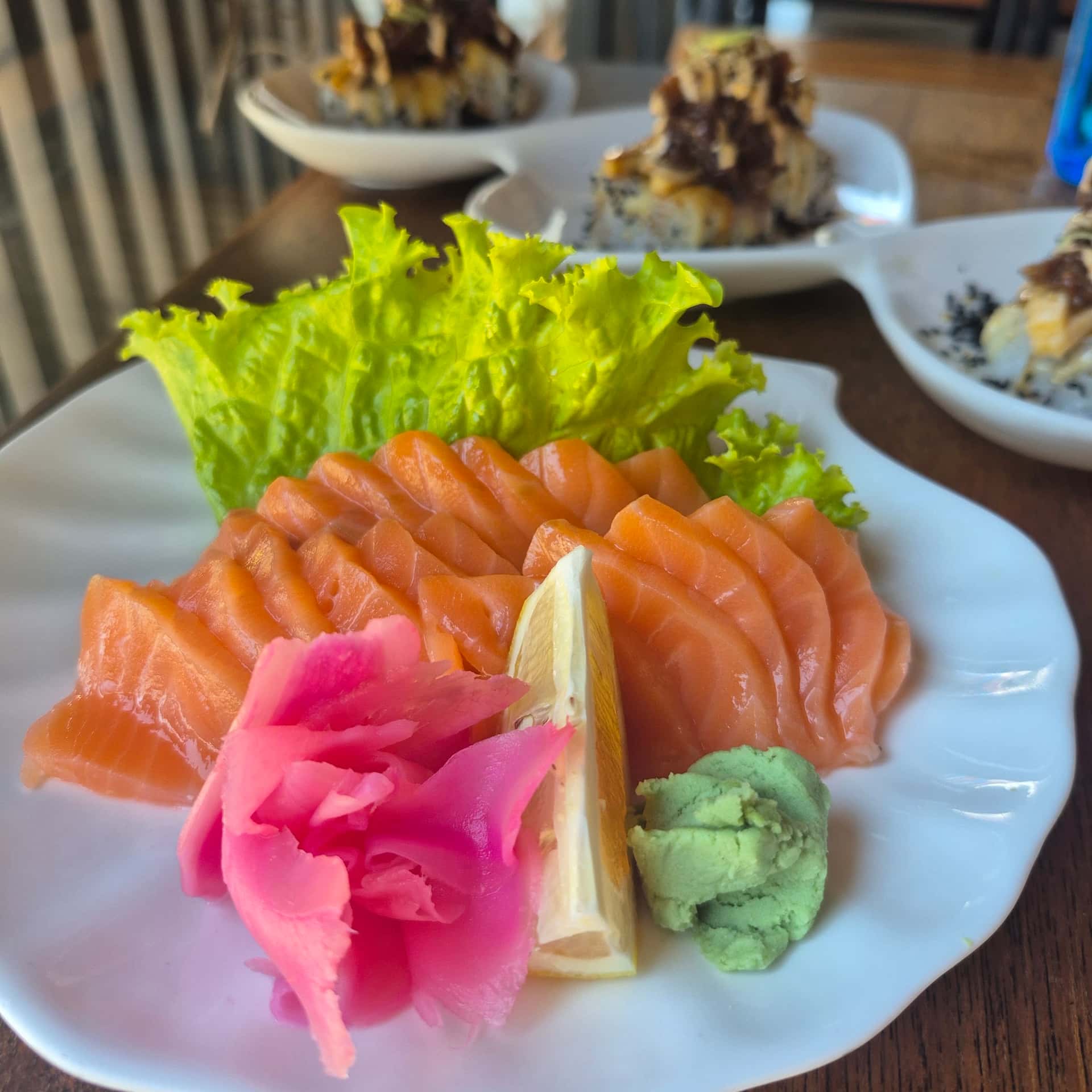 Salmon sashimi at Umi Japanese Restaurant, San Juan, La Union