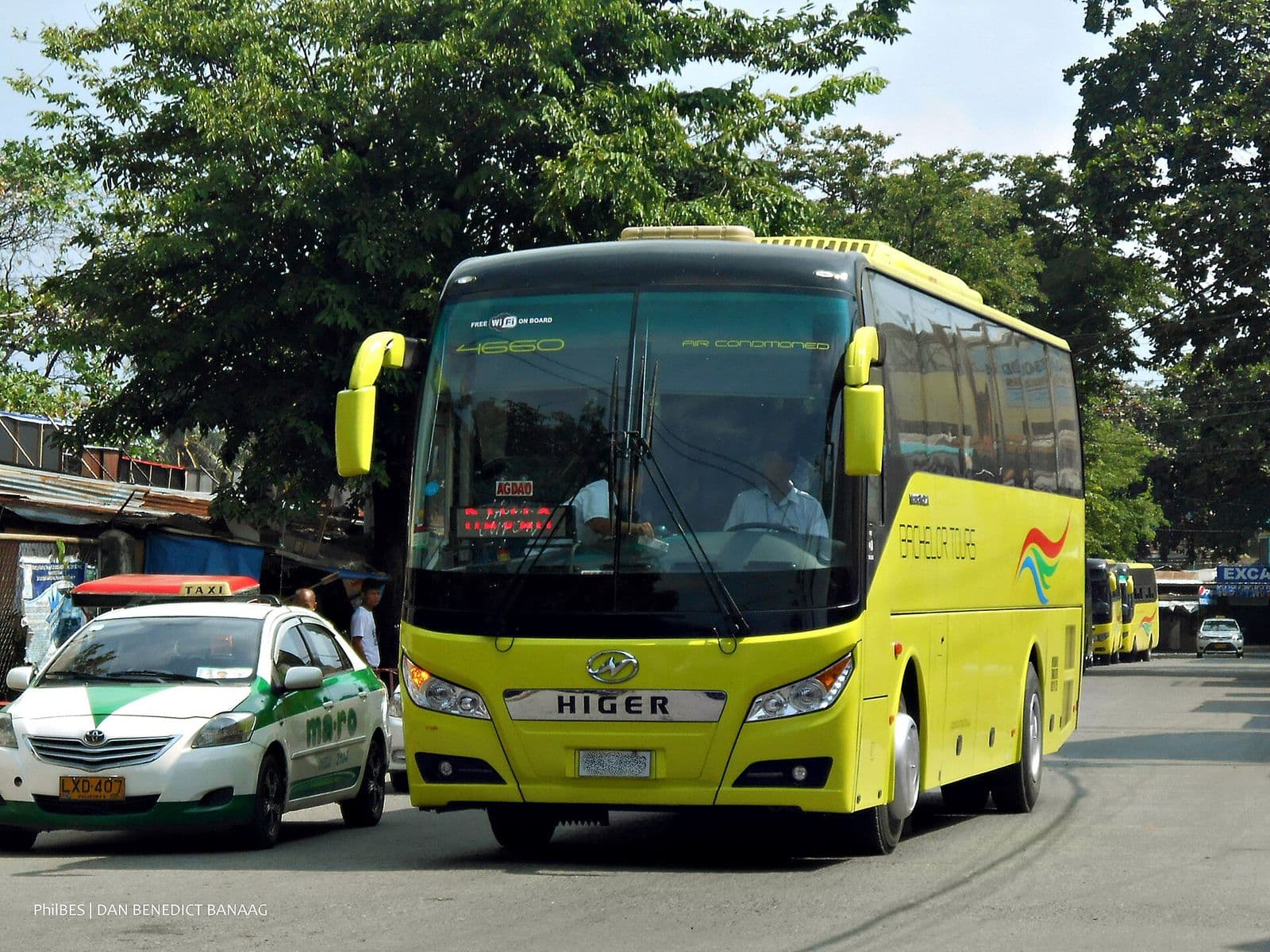 Bachelor Tours bus at the Davao City Overland Transport Terminal