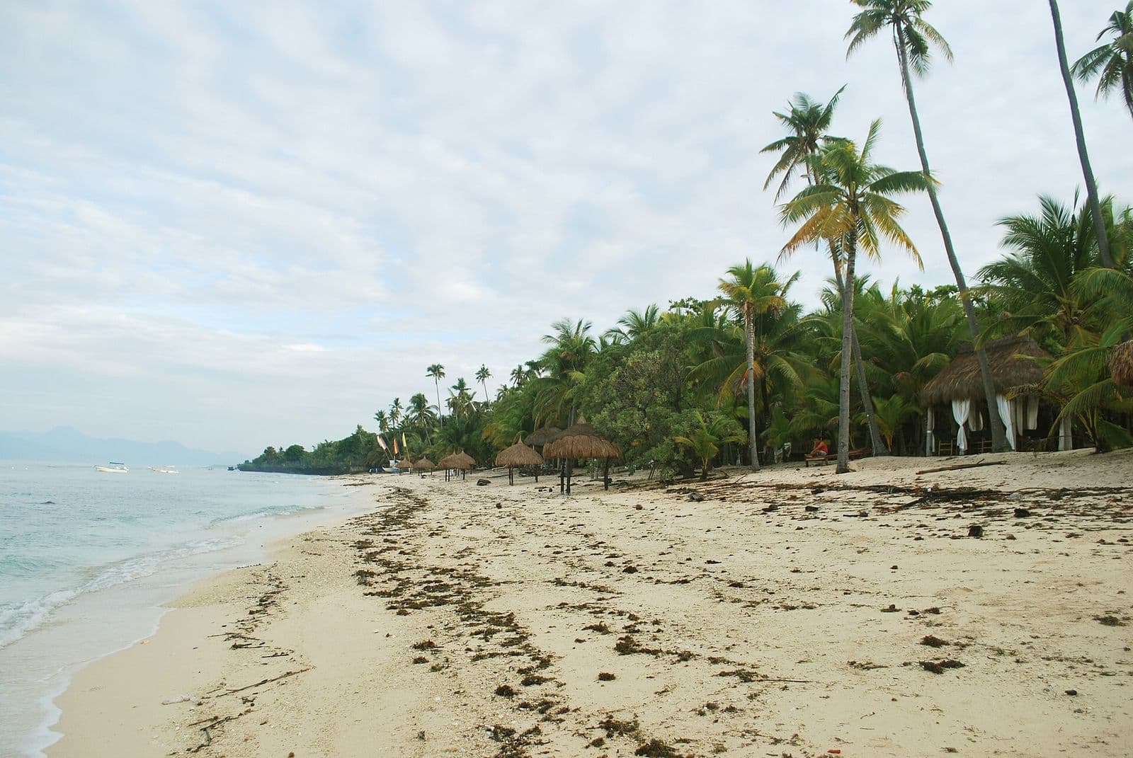 The beach at Coco Grove Beach Resort in Tubod, San Juan
