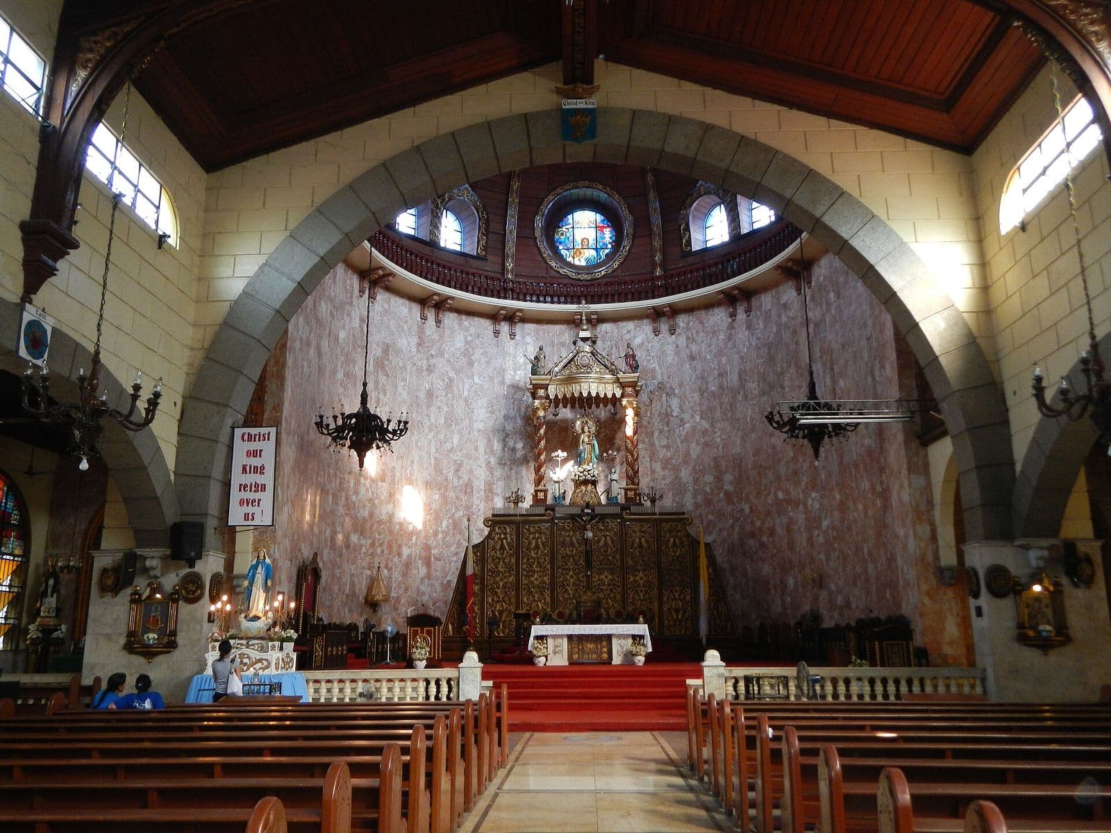 The altar of the Basilica of Our Lady of Charity in Agoo, La Union
