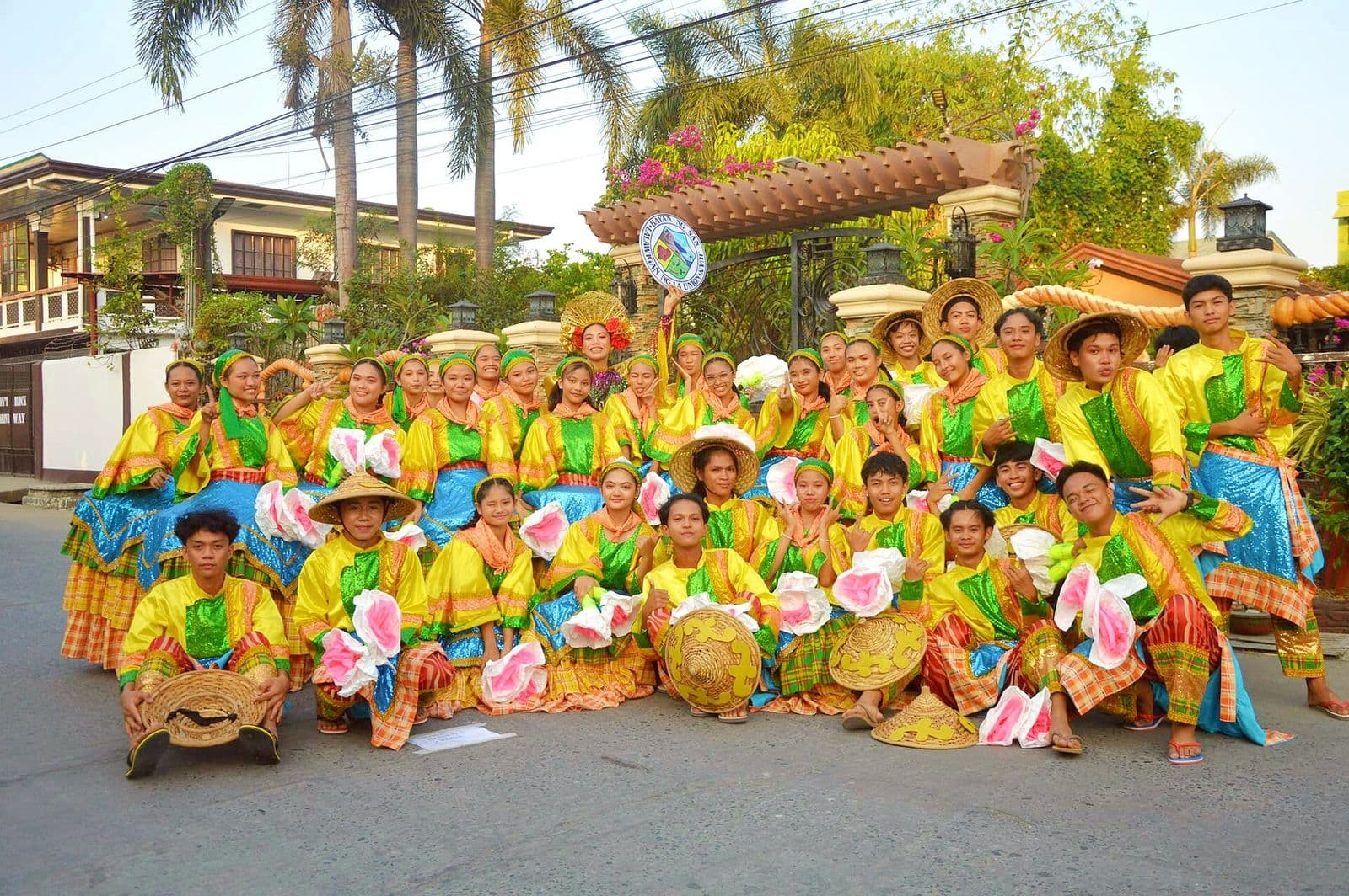 Performers in costume at the Danggayan Festival in San Juan, La Union