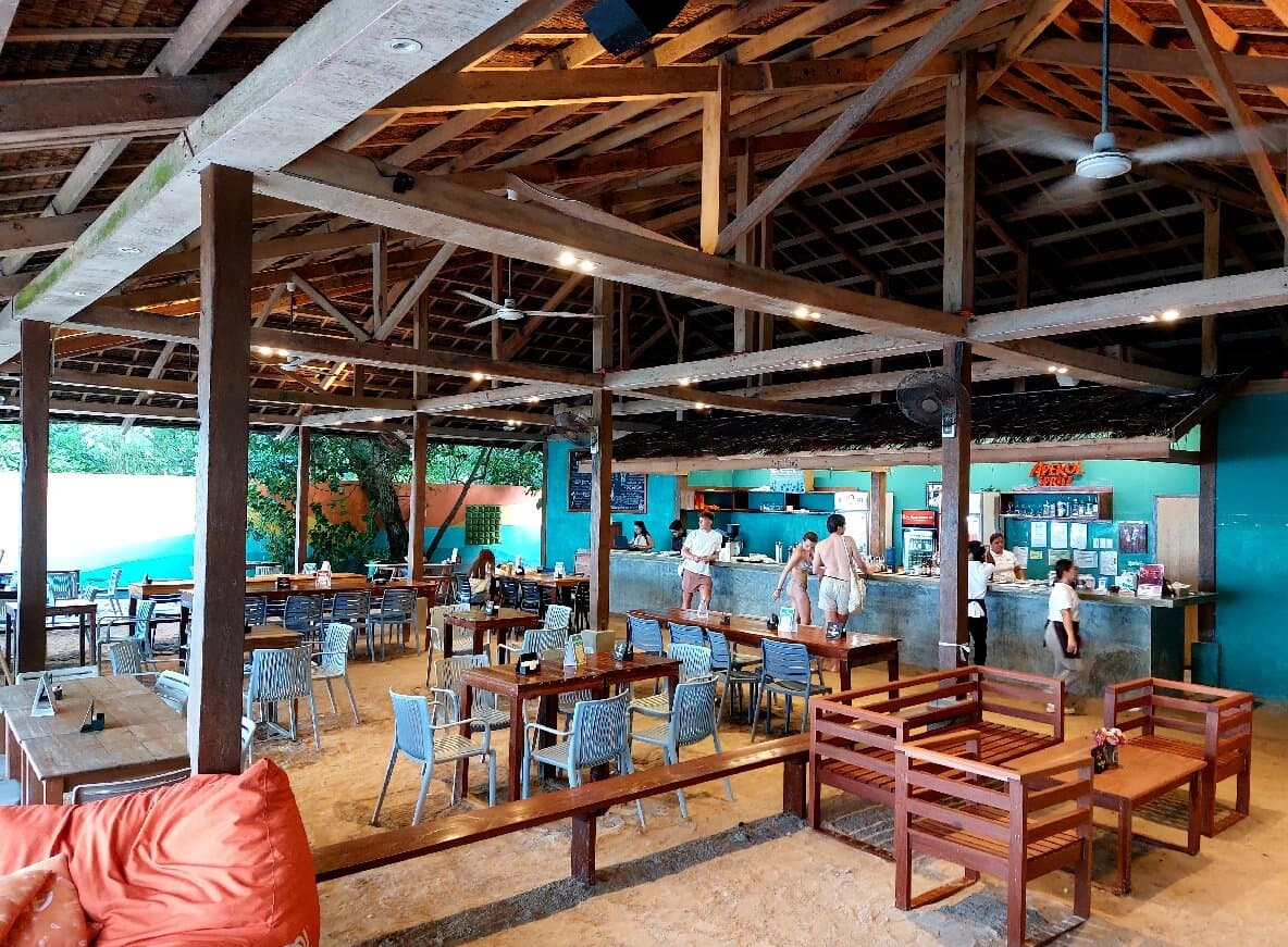 Loka Siargao Bar and Restaurant open-air dining area