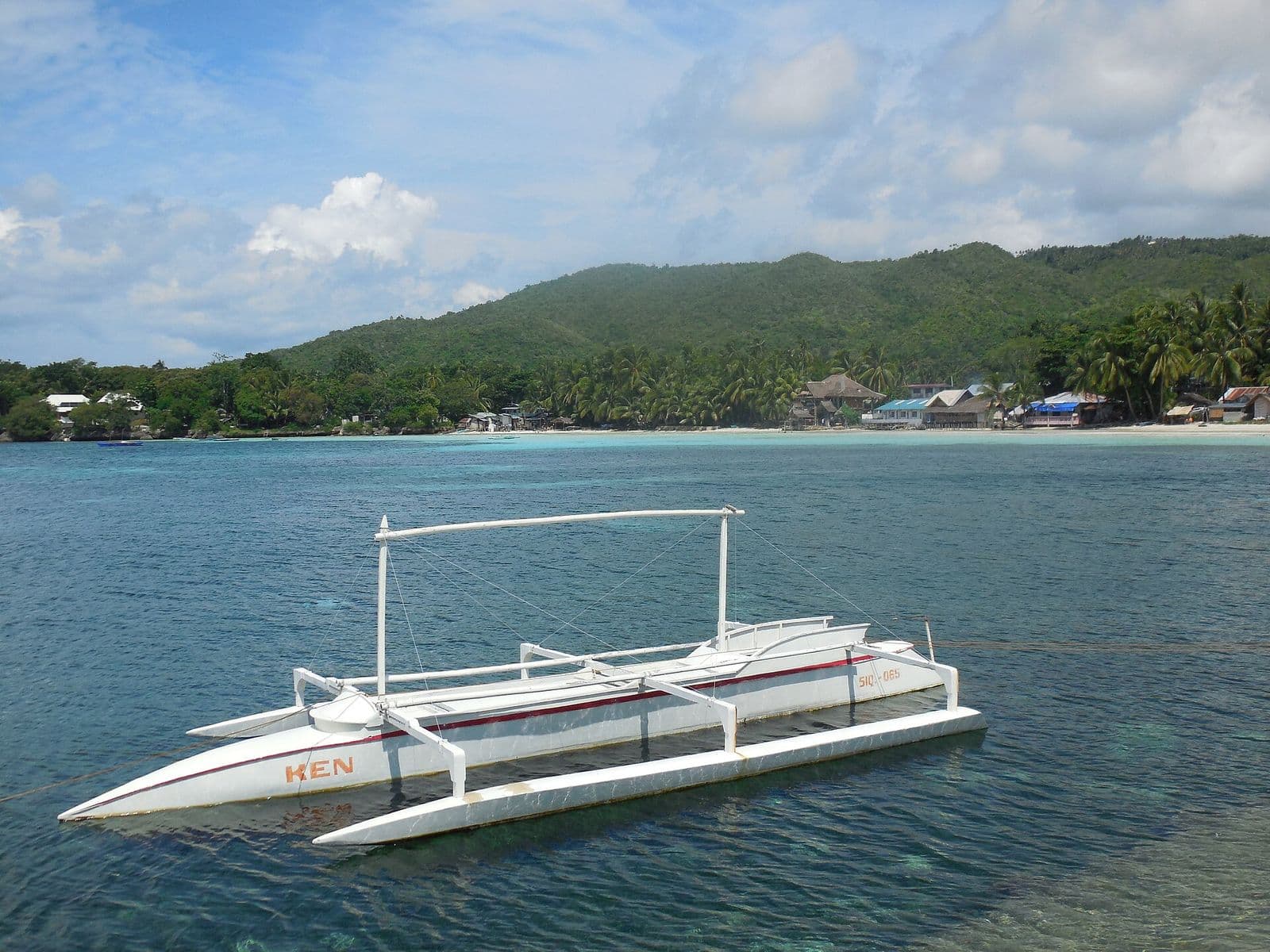 Siquijor town shoreline seen from the port