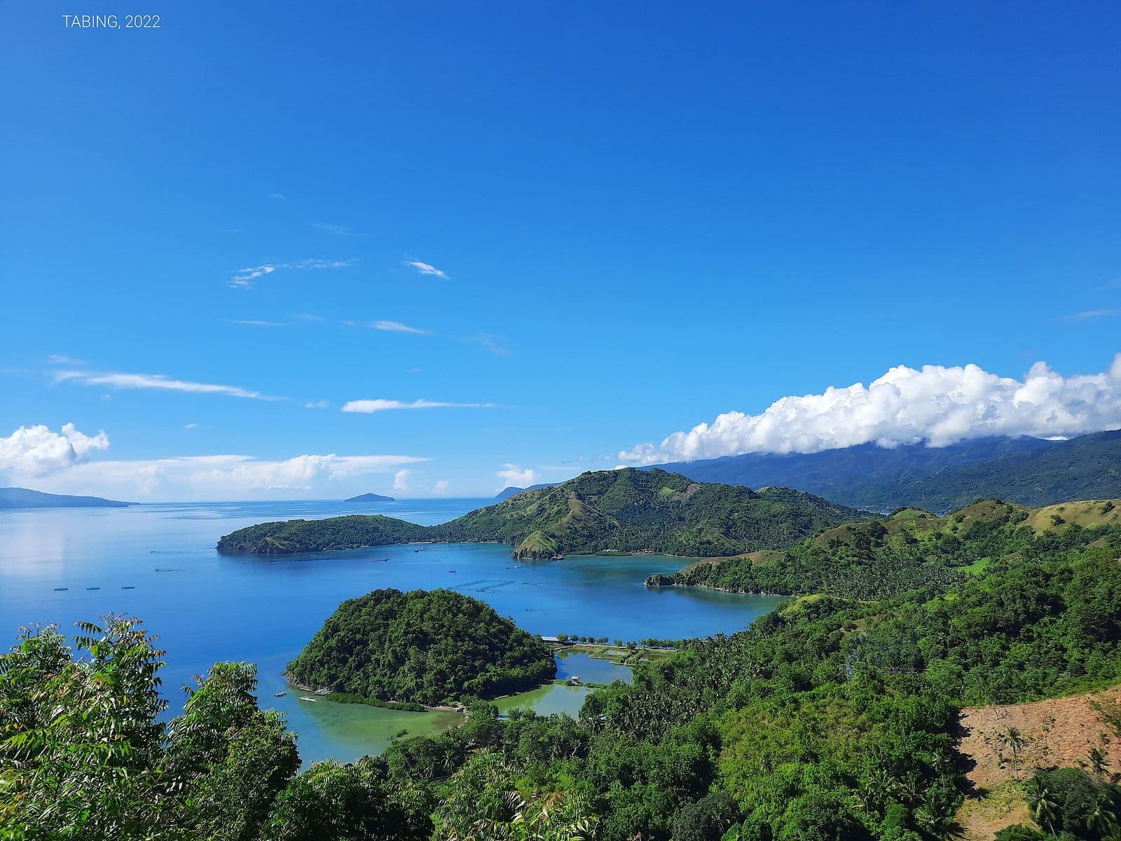 View from the trail at the Sleeping Dinosaur, Mati